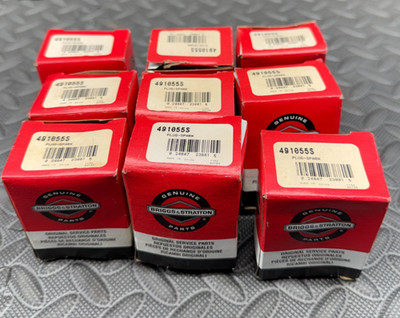 Lot of 9x Briggs & Stratton 491055S Small Engine Lawn Mower Spark Plugs