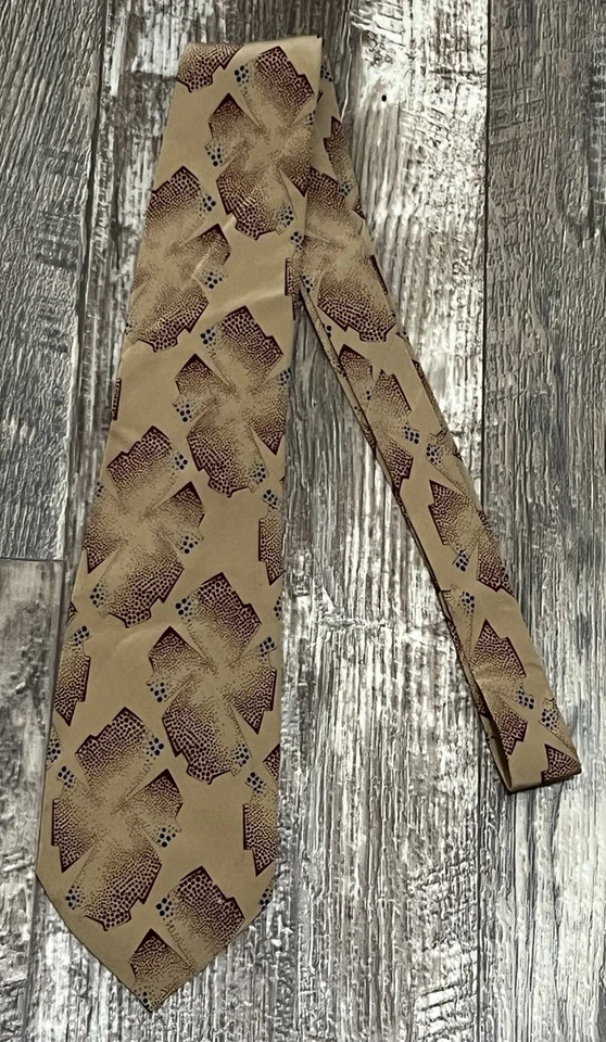 Corbata GIORGIO ARMANI Hecha en Italia Hombre Marrón 100% Seda Foto 2 de 4