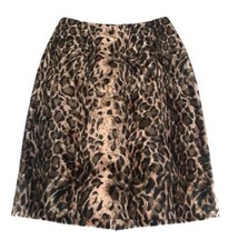 Y2K Rampage Heart Moon Star Vintage 90s Velvet Animal Print Leopard Mini Skirt S