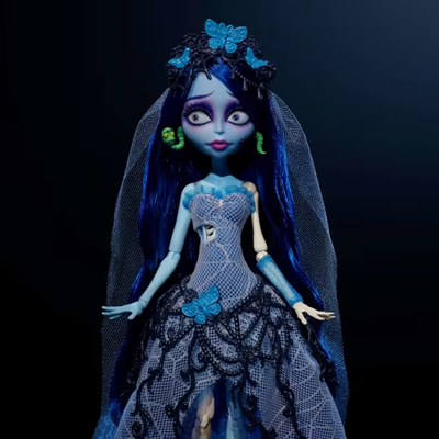 Monster High Skullector Corpse Bride Emily Doll! Mattel/Tim Burton
