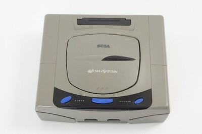Sega Saturn Grey Console HST-3200 Tested System 4 Games NTSC-J
