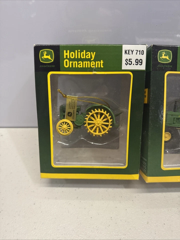John Deere GP Tractor Diecast 1:50 Lot of 3 Christmas Ornament - Image 2 of 4