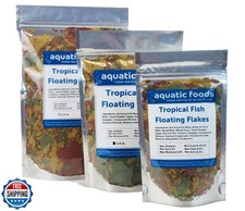 Aquatic Foods Inc. Tropical Fish Flakes, Mix of Krill, Color Enhancing, Spiru