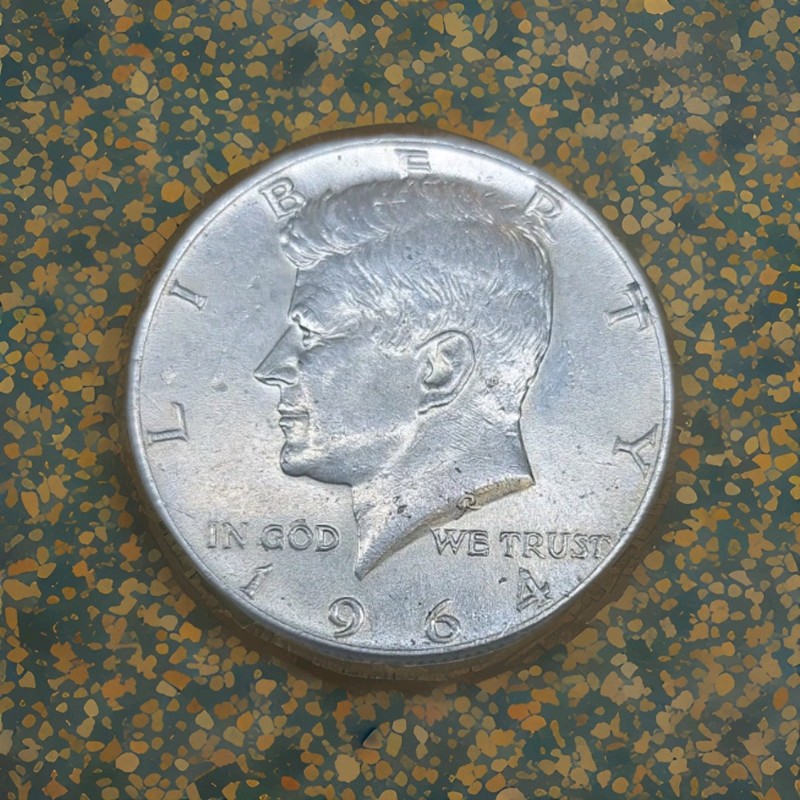 1964 Kennedy Half Dollar 90% Silver Philadelphia Mint US Coin