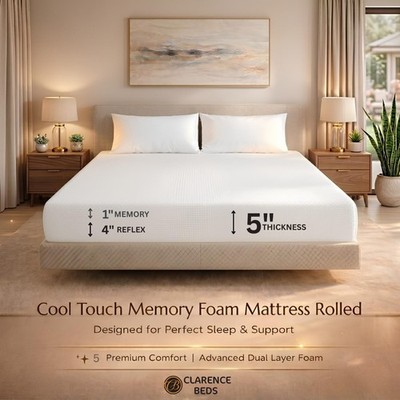 Brandneu Memory Reflex Schaum Matratze EU Größe Single 3 Fuß x 6 Fuß 6/Doppel 4 Fuß 6 x 6 Fuß 6