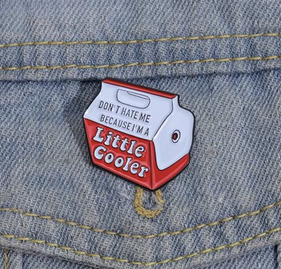 Little Cooler Style 1pc Pin Rubber Backer Humor Don t Hate Me Fun FREE SHIPPING