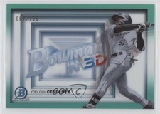 2022 Bowman in 3-D! Aqua Refractor 87/125 Yoelqui Cespedes #B3D-8 18gt