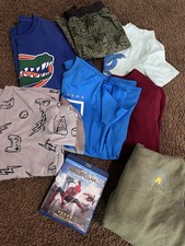 Lot Of 9 Boys Size 10/12 Large Shorts Hoodie Shirts Old Navy Basketball Batman