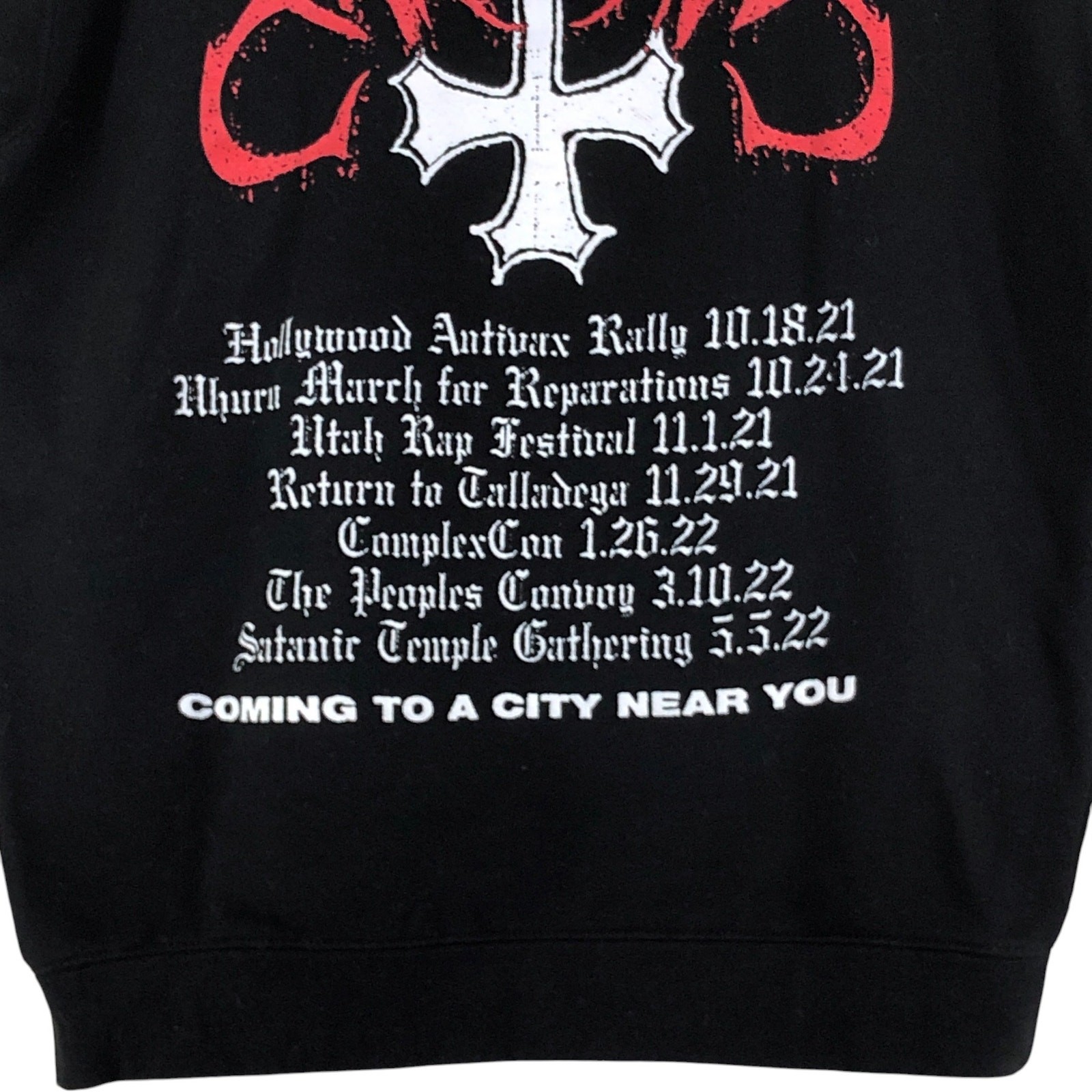 Channel 5 Mens Size M Hoodie Sweatshirt Band Merch Metal Punk Skulls Black RARE image 10