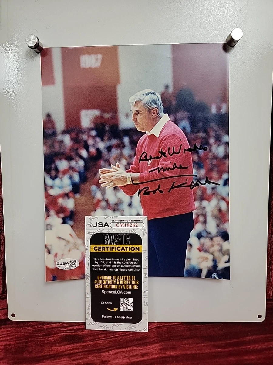 Bob Knight Autograph In Ncaa Basketball Autographed Items for sale