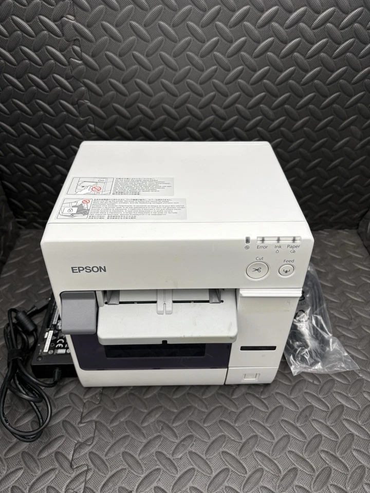 TESTED Epson ColorWorks TM-C3400 Full Color Inkjet Label Printer USB No Ink - Image 2 of 4