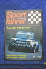 Sportfahrer 12/74 VW Oettinger Käfer Cabrio Tuning für Sportfahrer