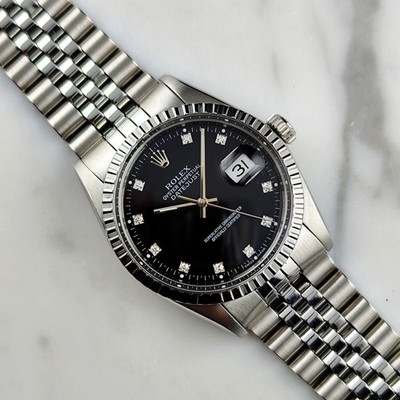 ROLEX Datejust 36 Black Diamond Dial Fullset 1980 [REF. 16030]
