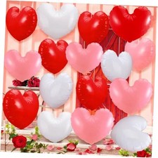 24 Pcs Giant Valentine's Day Inflatable Heart Blow up Outdoor Decoration