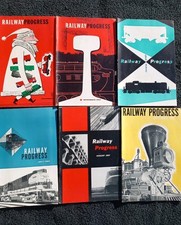Large Lot 66 Railway Progress Vintage 1950s Train Magazines Nice Cnd Fst Ship