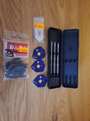 Harrows Darts Vintage 90er ca. 16 g Dart Pfeile mit Etui, Zubehör, Flights 