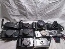 35mm Film Camera Lot Of 10 Canon Fujifilm For Parts Or Repair Only
