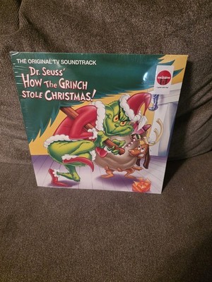 Dr. Seuss  How The Grinch Stole Christmas Vinyl Record Sealed Ripped Plastic