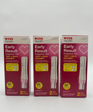 Cvs Health Early Result Pregnancy Test 2 Test Sticks Detects 5 Days Sooner X3