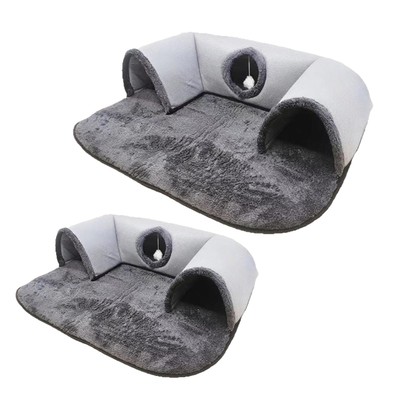 Winter Warm Katze Tunnel Bett Interaktives Spielzeug Leicht Spielplatz Spielcenter