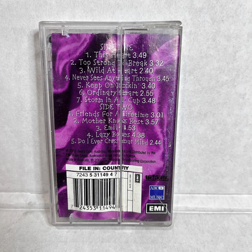 Beccy Cole Wild At Heart Cassette Tape 2001 - Image 2 of 4