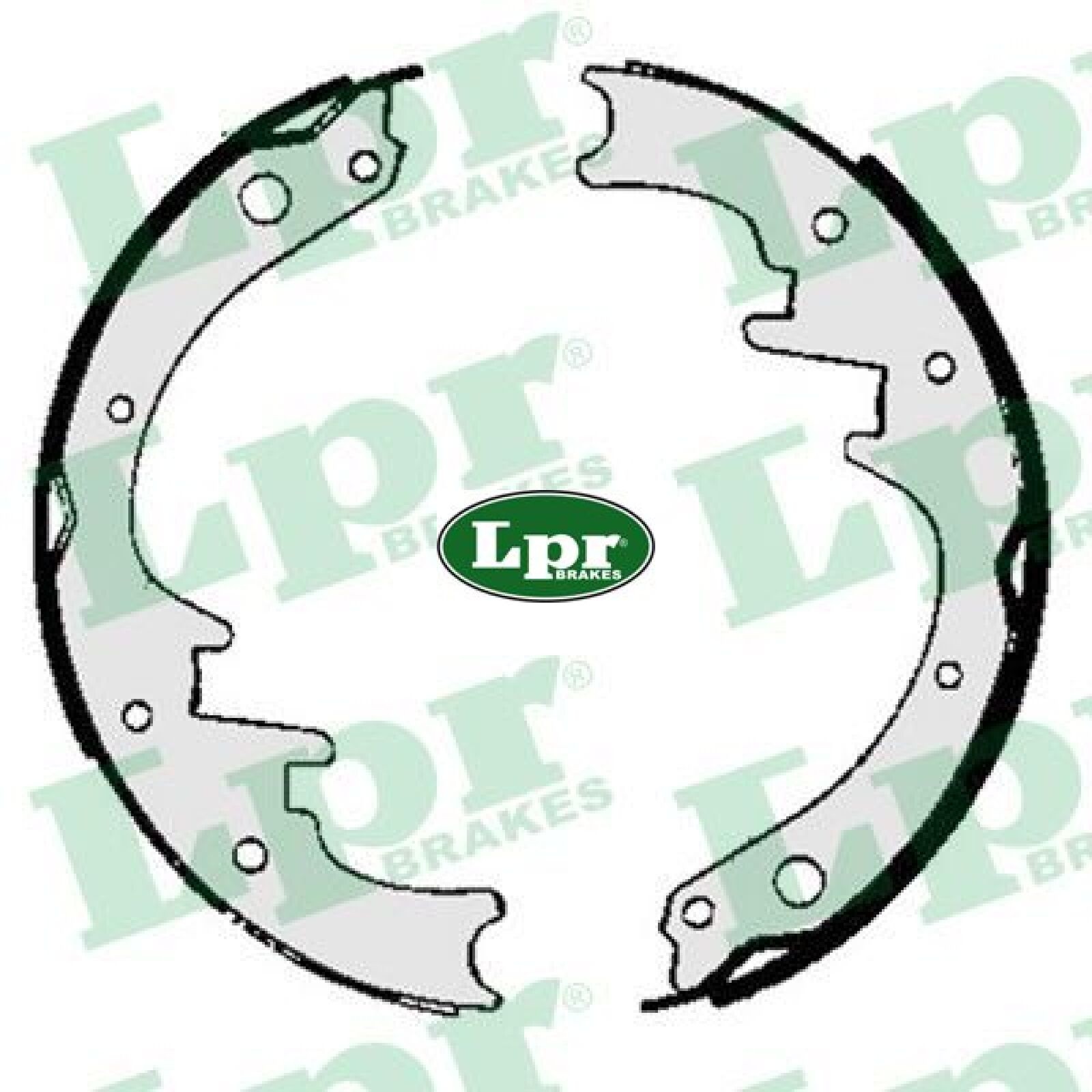 LPR 06010 Bremsbackensatz 4 Bremsbacken Trommelbremse für Jeep für Amc
