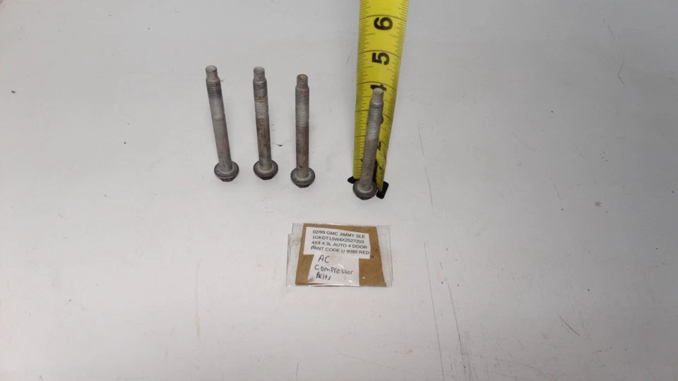 1996-2004 Gmc Jimmy 4.3 AC compressor Bolts - Image 3 of 4