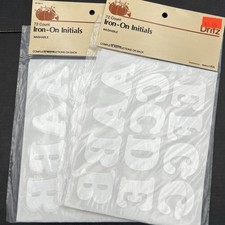 Dritz Iron On Letters White 1.5  X 1.5  Letters 2 Packs 144 Letters Total