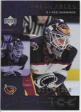 2001-02 Upper Deck Ice PASI NURMINEN Fresh Faces rookie card #127