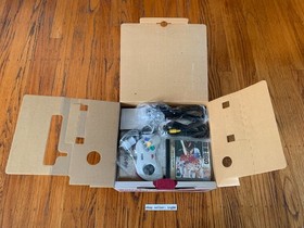 Sega Saturn HST-0014 white Japanese console system complete in box + 2 games