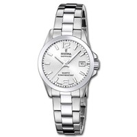 Festina Damenuhr Swiss Made Armbanduhr Edelstahl Silber UF20049/1