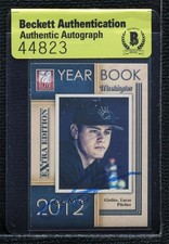 BAS 2012 Elite Extra Edition Yearbook Lucas Giolito #14 Authentic Auto 3c7