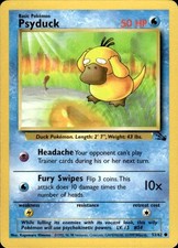 Pokemon Psyduck Fossil 53/62 Light Play LP+ or Better on eBay