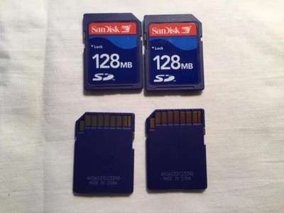 2x SanDisk 128 MB Secure Digital Card (SDSDB-128-A10)