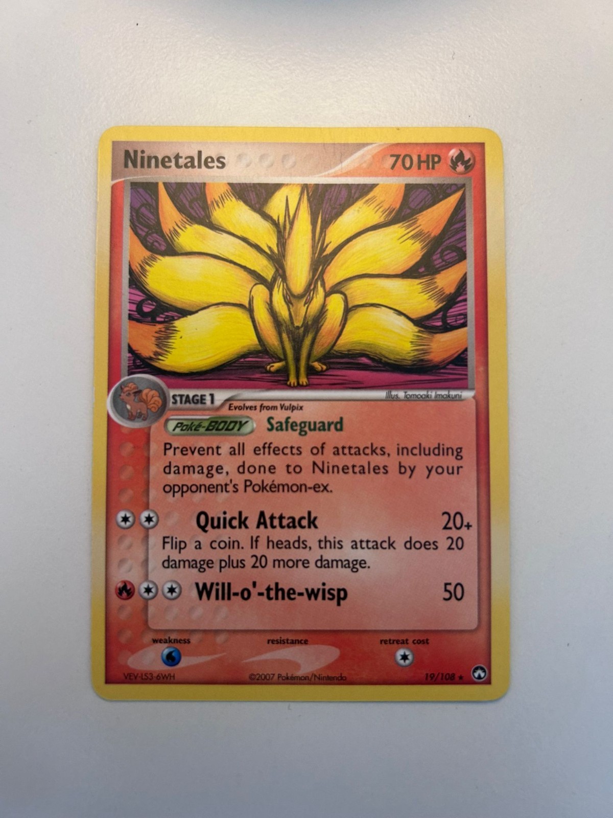 Ninetales 19/108 Power Keepers Regular