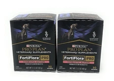 PURINA FortiFlora PRO Synbiotic Action Dog Probiotic Supplement 30packs-2 PACK