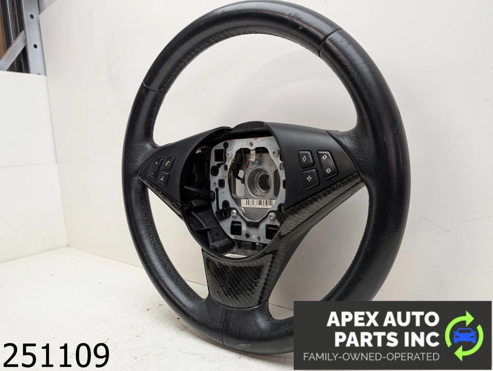 OEM 2006 BMW 650i 4.8L heated leather steering wheel with paddle shift heated — 第 3/4 张图片