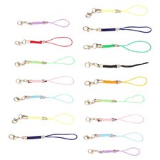 15PCS Lobster Clasp Phone Lanyard Mobile Phone Key String DIY Jewelry Strap