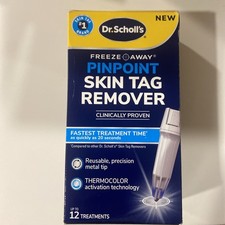 Dr. Scholl's Freeze Away PinPoint Skin Tag Remover 12 Ct Treatments FDA Cleared