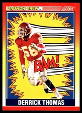 Derrick Thomas 1990 Score #553 Chiefs NFL READ FREE SHIPPING AutographDen