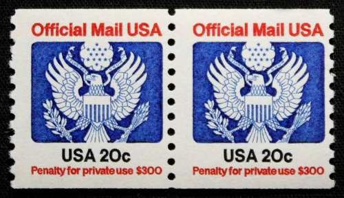 US Stamps Scott #O135 - 1983 20¢ Great Seal Official Mail Coil Stamps GR28 - 第 1/1 張圖片