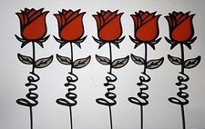 Red Rose w/ Love Valentines Day Decor Flower Gift for Wife Girlfriend Daughter