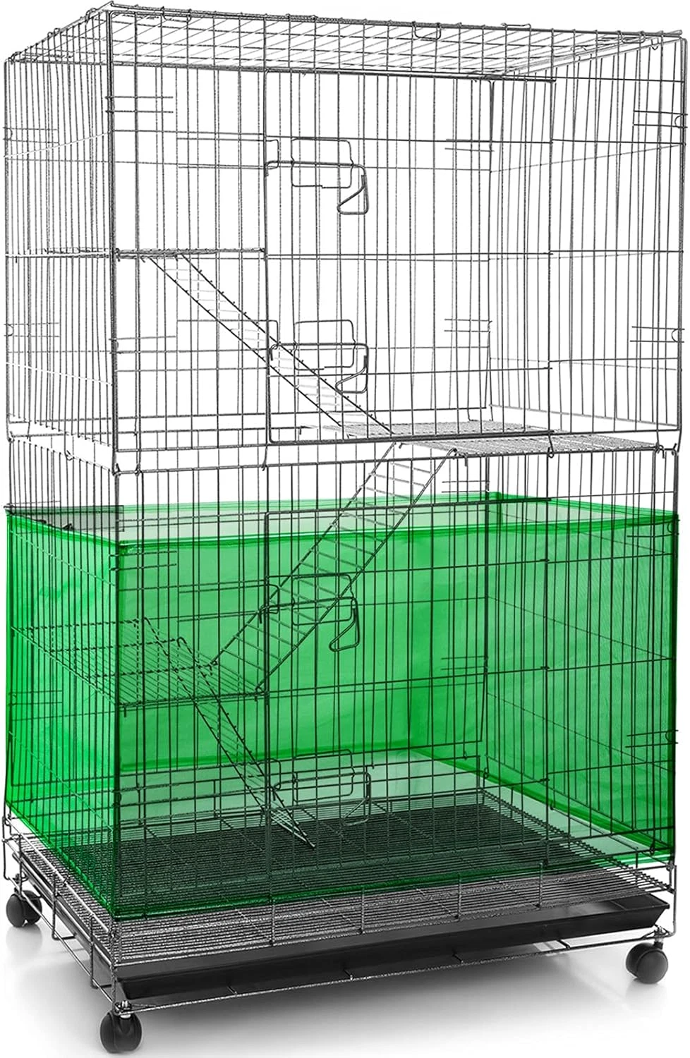 Red grande para jaulas de pájaros, recogedor de semillas para jaulas de pájaros