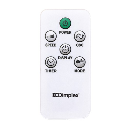 Dimplex 91cm 45W 3 Speed Cooling Portable Oscillating Tower Fan w/ Remote White - Picture 4 of 6
