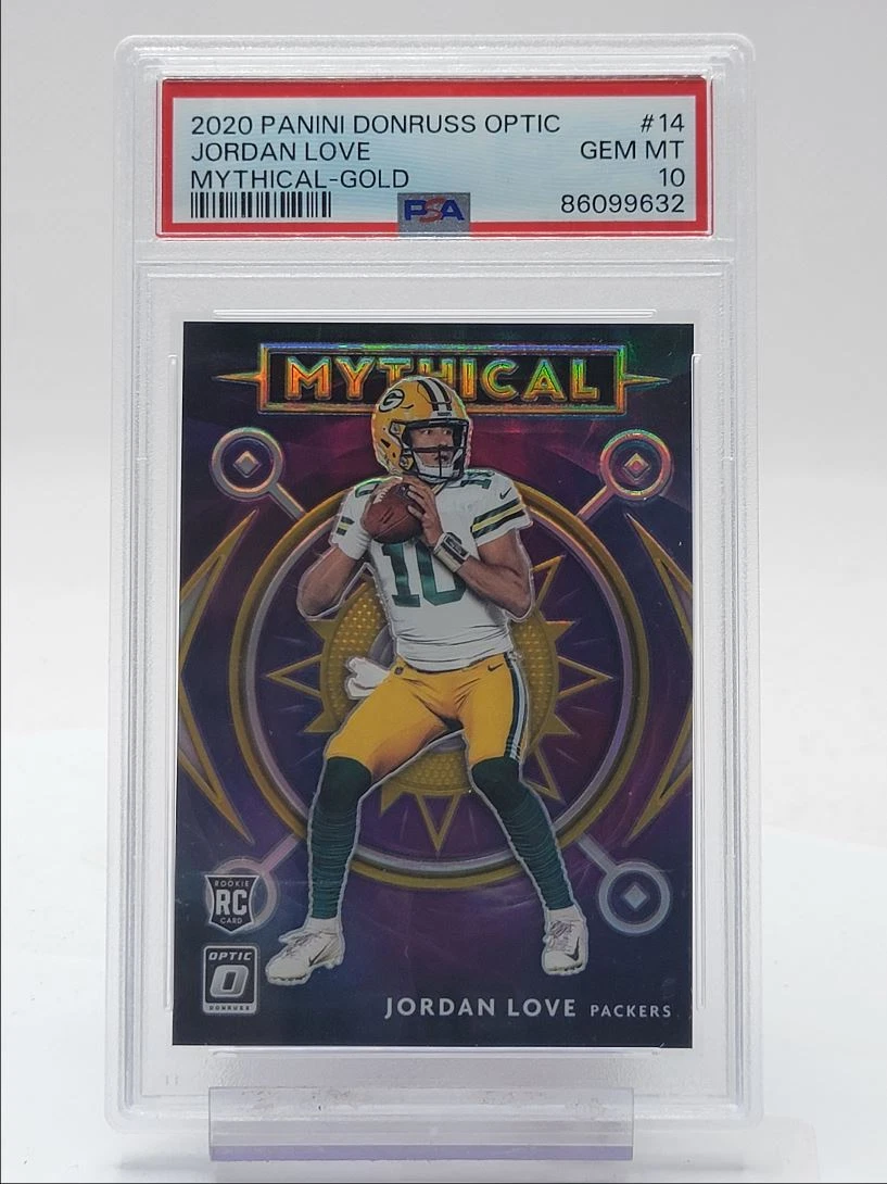 Jordan Love Panini Donruss Optic Mythical #14 Gold