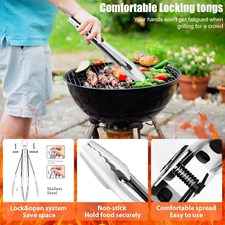 31Pcs Stainless Steel BBQ Grill Set for Men, Heavy Duty Tool for Outdoor Cooking
