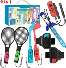 Family Accessories Kit Compatible with Nintendo Switch/Switch OLED Sports Games