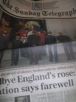 zeitung sonntag telegraph 7. september 1997 GOODBYE ENGLANDS ROSE PRINCESS DIANA