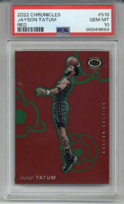 2022 PANINI CHRONICLES RED #516 JAYSON TATUM CELTICS /149 PSA 10 LOW POP RARE