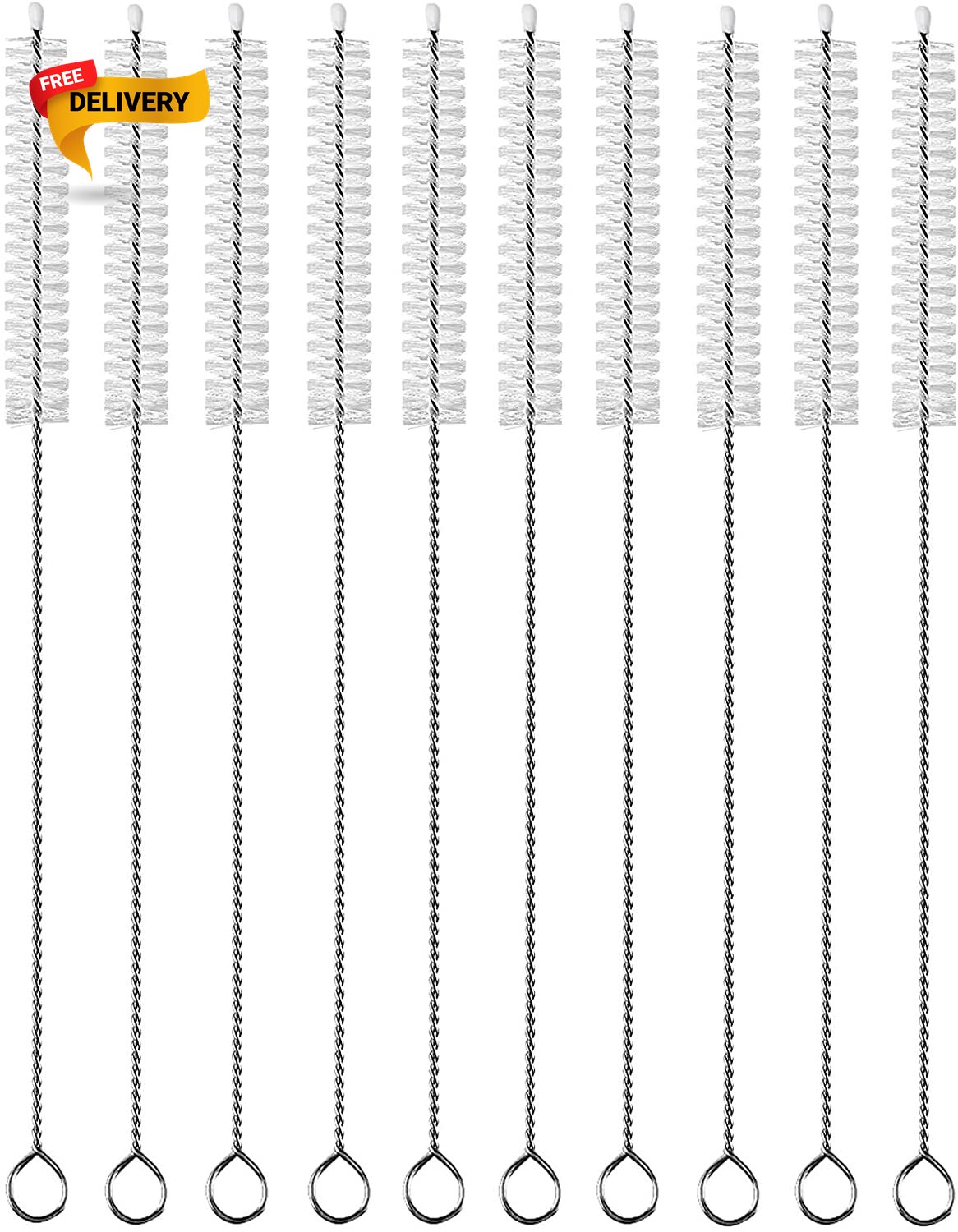 12-Inch Extendable Straw Cleaner Brush – Extra Wide 12mm Pipe Cleaners